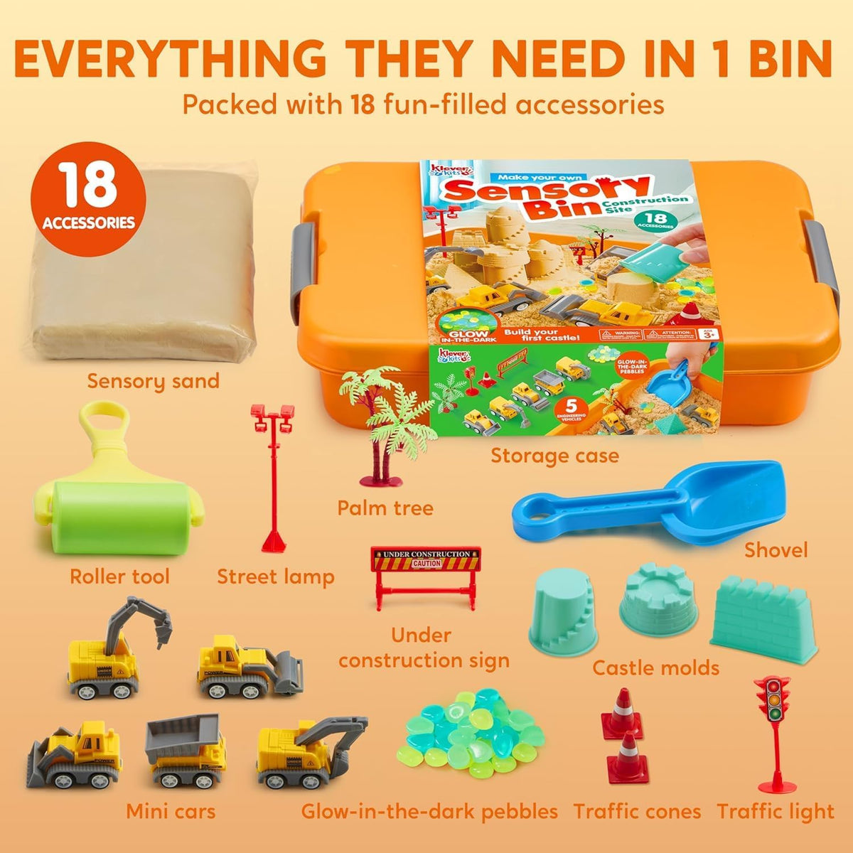 🔥HOT SALE🚜Sandbox with Lid Castle Building kit