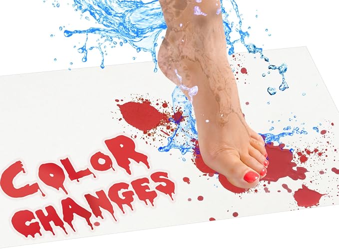 🩸👣 Bloody Bath Mat – Watch the Red Appear, Then Vanish Like Magic