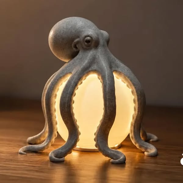 Octopus Ocean Decor Table Lamp