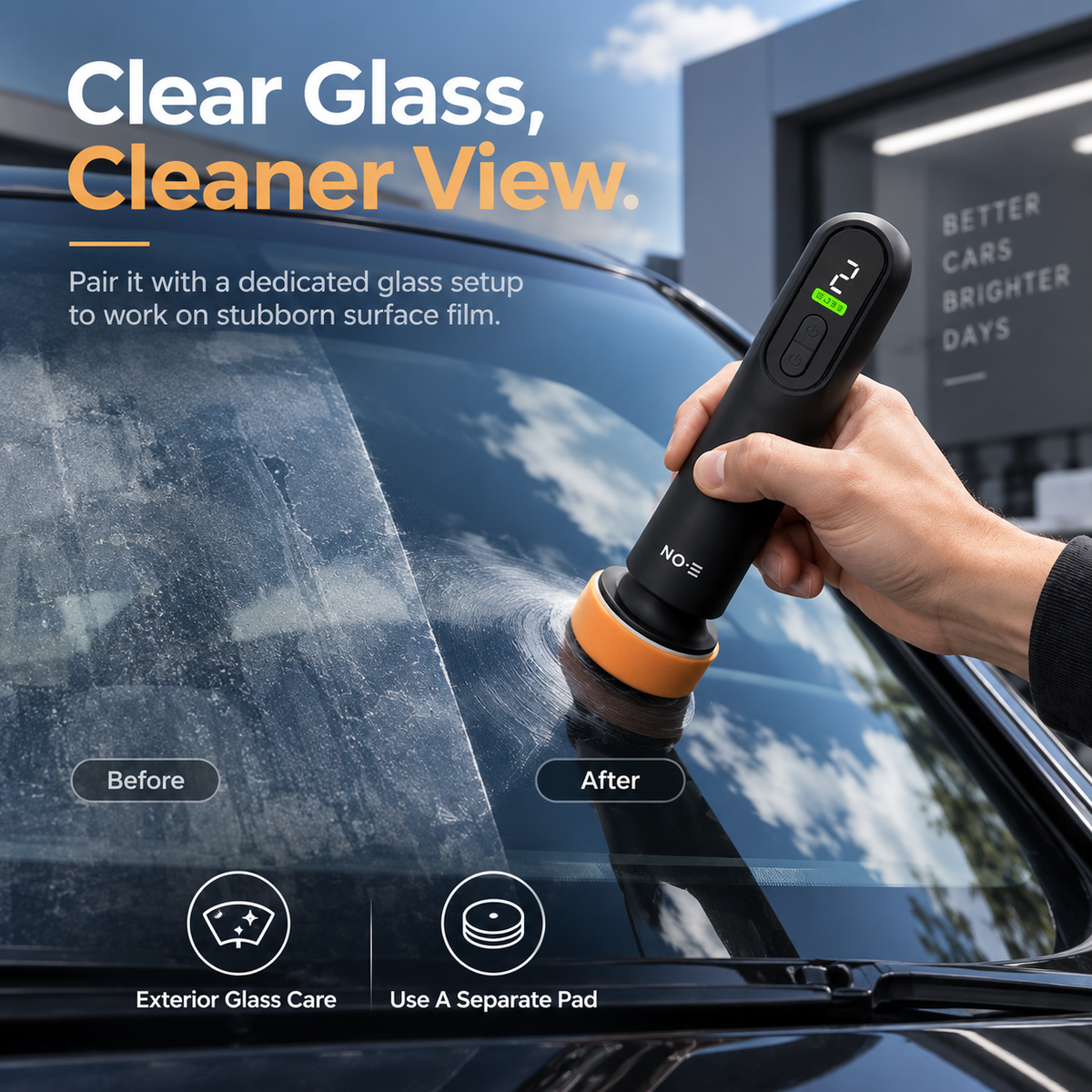 🚗 3-in-1 Cordless Car Polisher – 12,000 RPM Rechargeable Polishing, Waxing & Sanding Tool