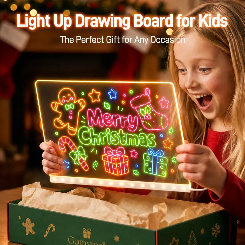 🖌️🎨LED Drawing Board for Kids with Light Effects