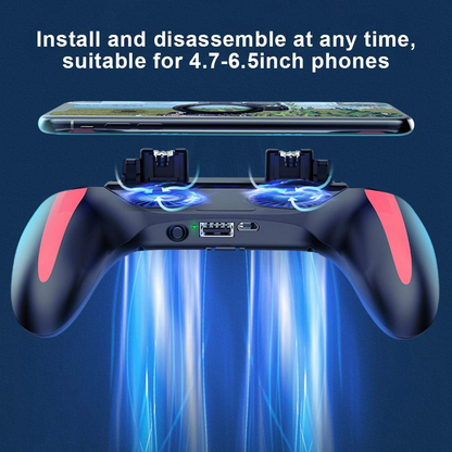 Mobile Phone Cooling Game Controller |Play Longer With Powerful Dual-Fan Cooling