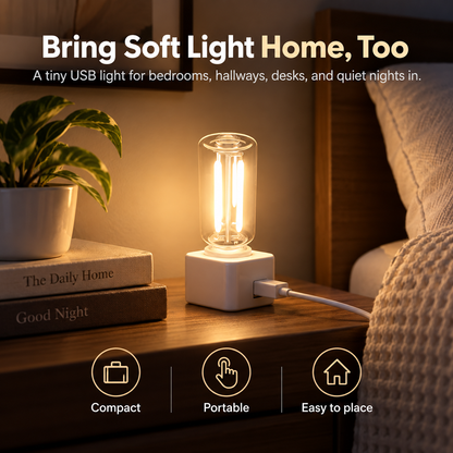 💡Touch-Dimmable Car USB Ambient Night Light – 7 Color Options
