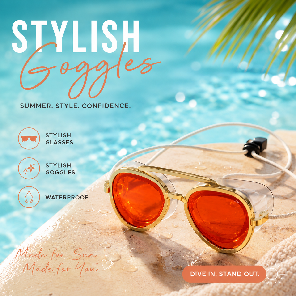 Water-Gloss Shade Wavy Lenses