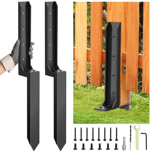 🔨Heavy-Duty H-Shaped Fence Post Repair Kit