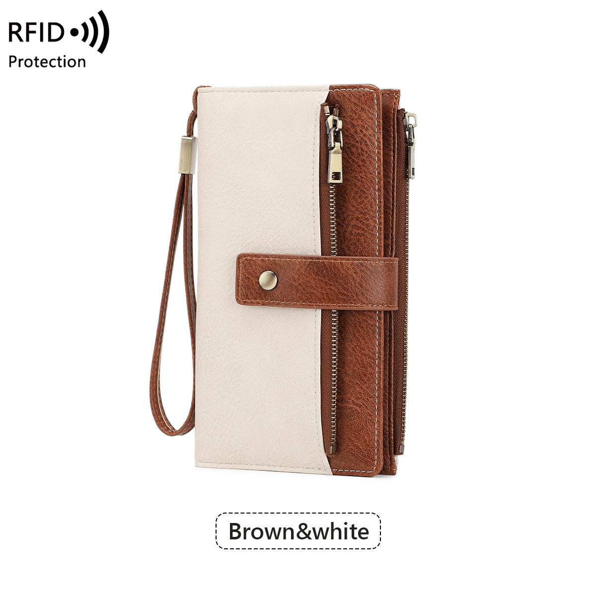 🔥Last Day 49% OFF-Women's long wallet, stylish clutch, elegant solid color RFID blocking wallet
