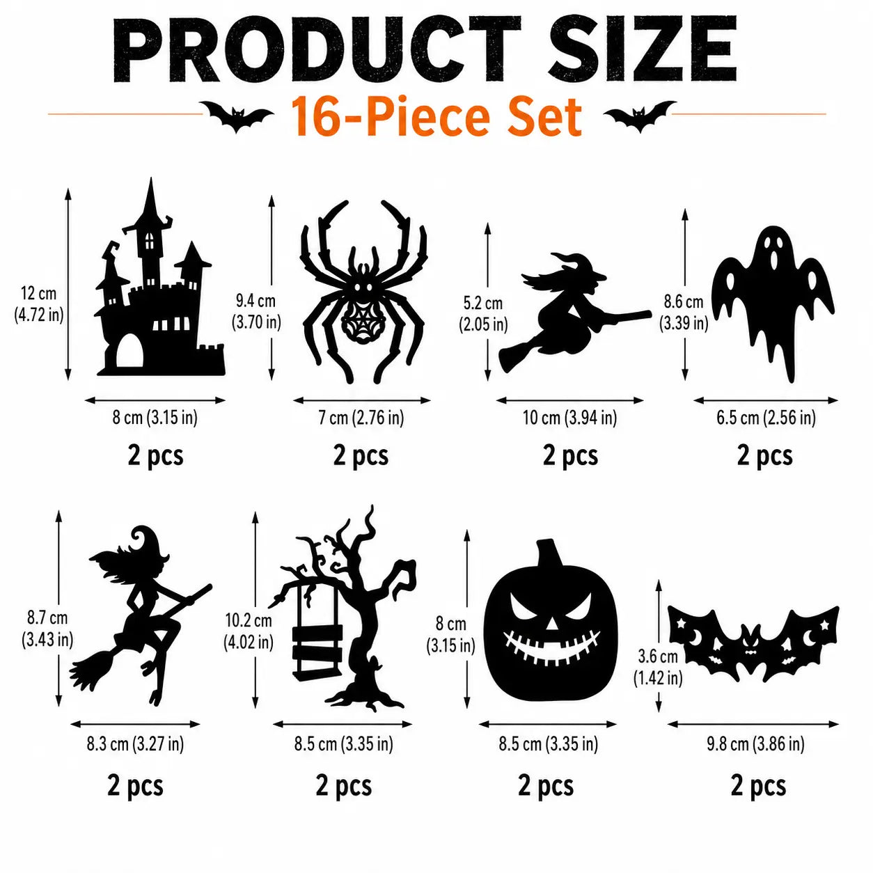 🎃Halloween LED Silhouette Wall Light Stickers