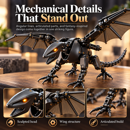 🐉🔥 Magic Transforming Dragon Egg 🥚✨ Automatic Hatching Mechanical Dragon Toy ⚙️🪽 Cool Wing-Spreading Robot Dragon 🐲🎁 Unique Gift for Kids & Dragon Lovers