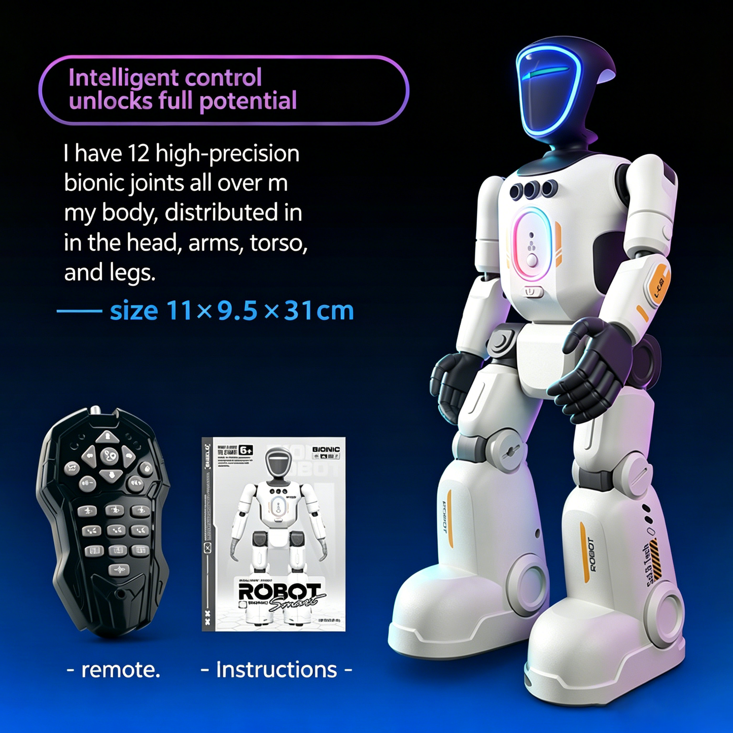 🤖Next-Gen Humanoid AI Robot | Full-Body Flexible Joints & Smart Interactive Control