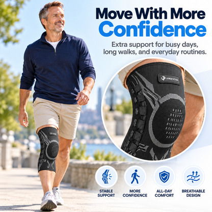 🦵Adjustable Lace-Up Knee Support Sleeve – Breathable Everyday Support