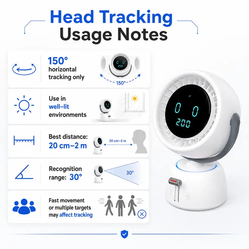 🔥 50% OFF Today | AI Auto-Tracking Desk Fan – Follows You, Not Just the Air