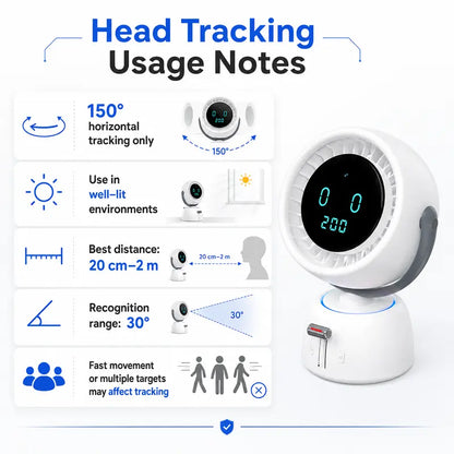 🔥 50% OFF Today | AI Auto-Tracking Desk Fan – Follows You, Not Just the Air