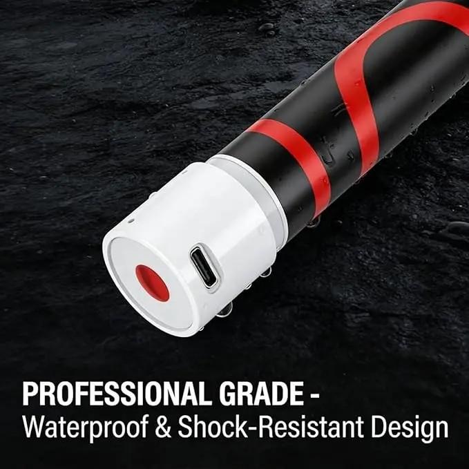 Waterproof and shock-resistant flexible LED work light handle