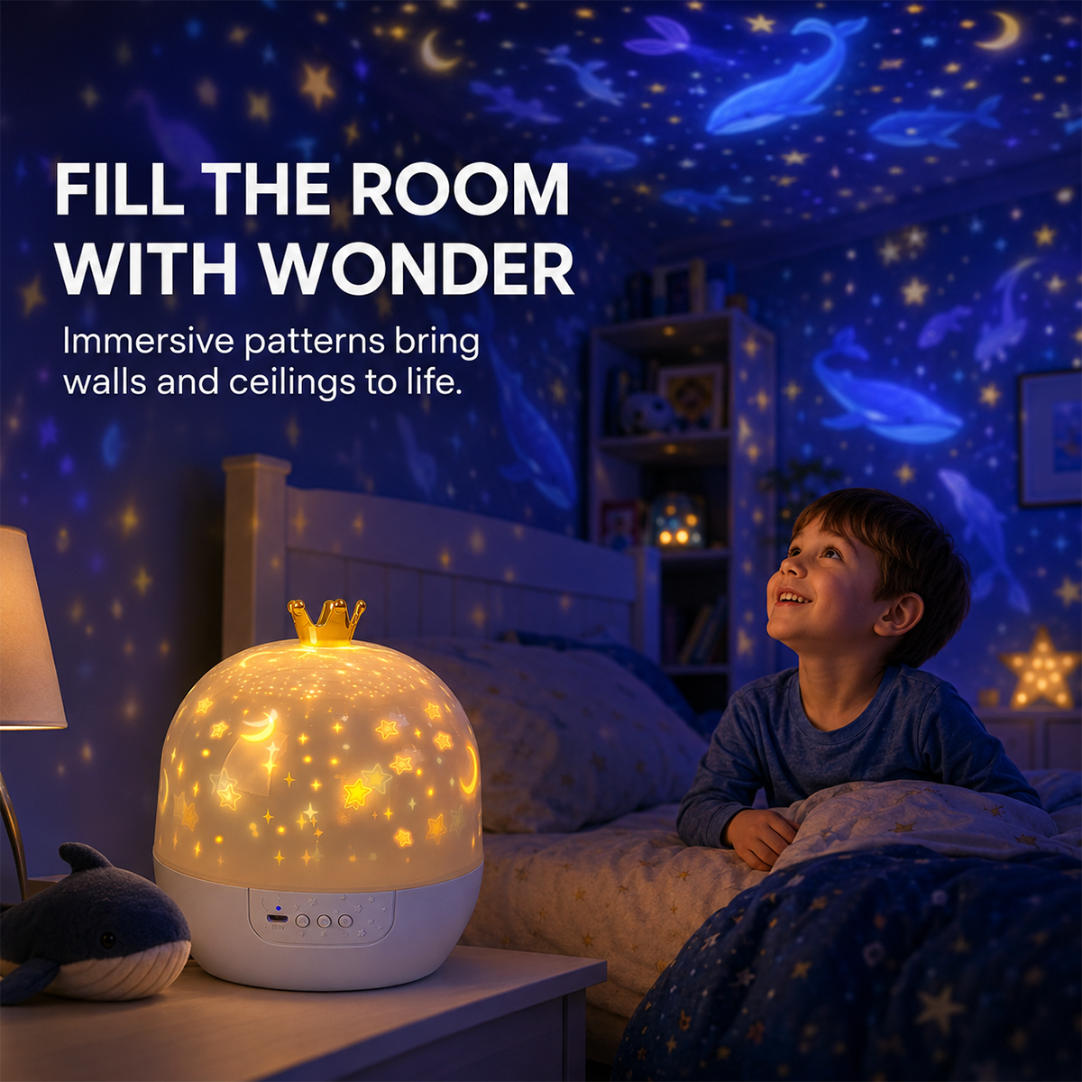 Bvuyomi Night Light Projector-21 sets of patterns