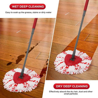 🔥 Last Day 49% OFF✨3 Pack Spin Mop Heads Replacements with Scrubbing Pad
