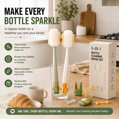 🏆5-in-1 Bottle Cleaning Brush Set