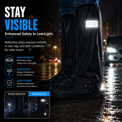 DryWalk Waterproof Shoe Covers | Anti-Slip Rain Shoe Protectors