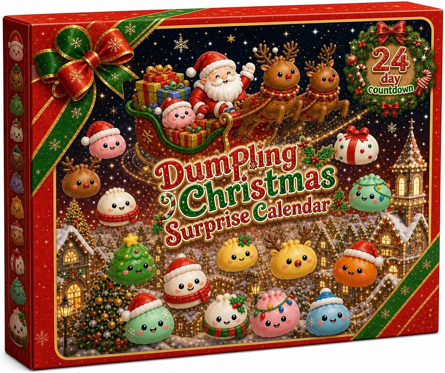 Christmas squishy advent calendar gift box