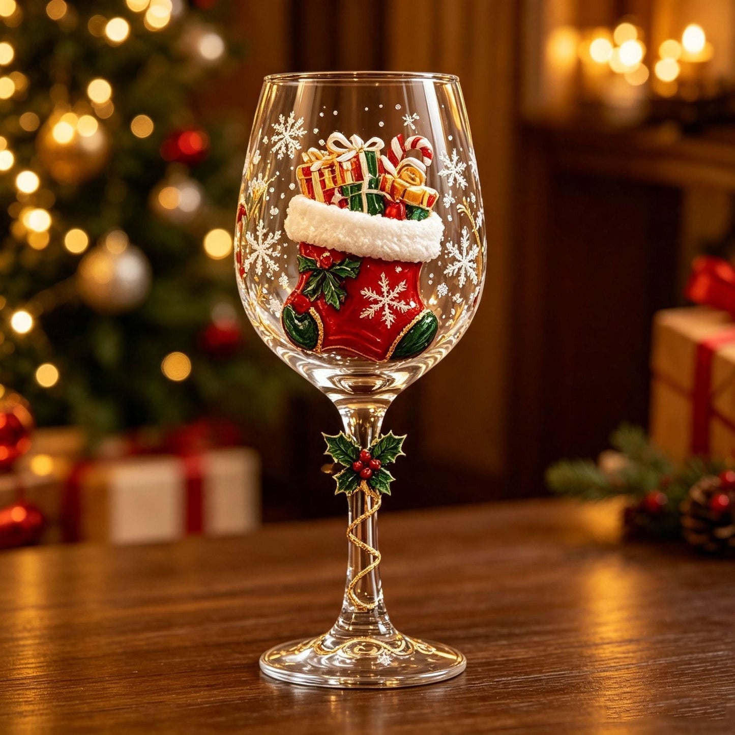 🎖️Christmas Wine Glass Collection Gift Box Set – 6 Festive Designs