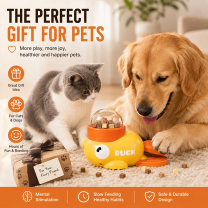 Interactive Treat Dispenser Toy – Slow Feeder Puzzle for Cats & Dogs