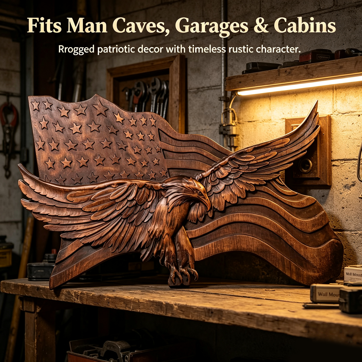 "Wings of Freedom" - Handcrafted Wooden Art