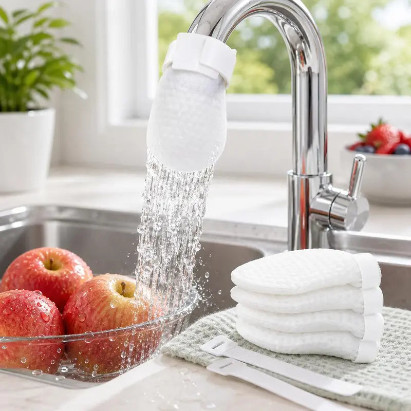 [Fits Faucets < 1"] 50 cotton filter bags disposable Cotton Faucet Filter Bags with 10 fastening straps 💧