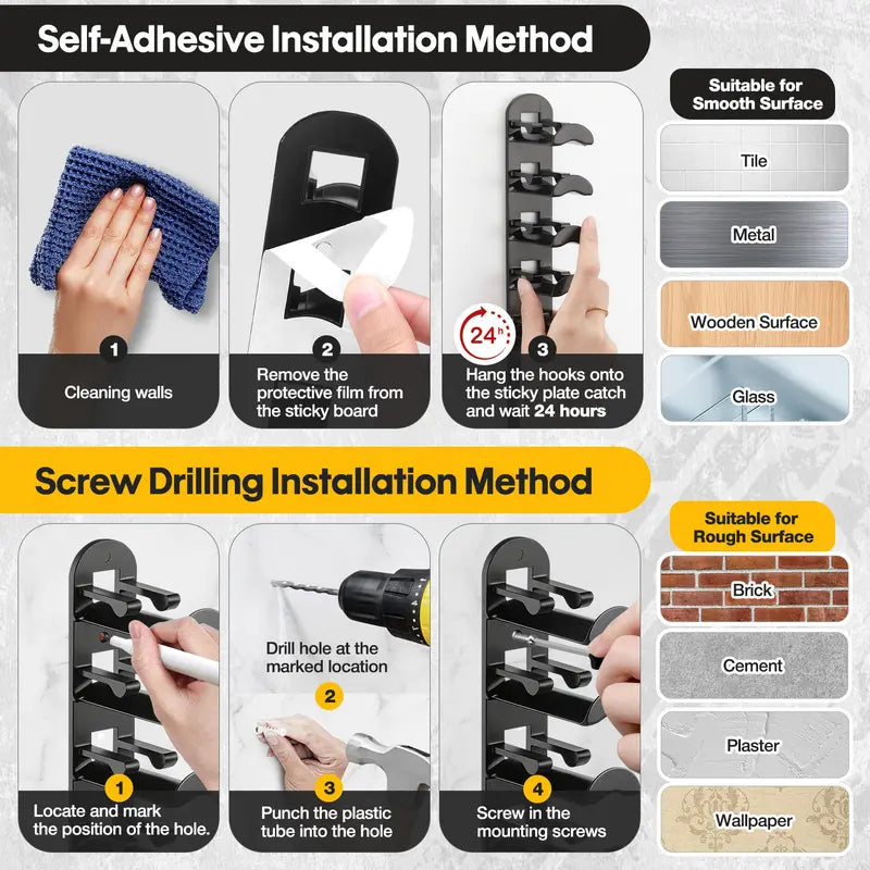 🧢 Hat Hook Wall Organizer | Holds Up to 20 Caps | No More Mess & Save 90% Space