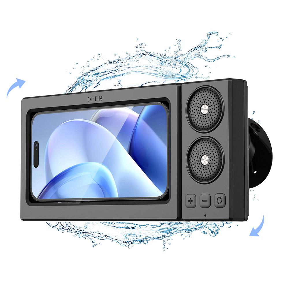 🎖️Waterproof Touch Screen Phone Bluetooth Speaker For Bathroom