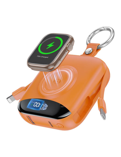 🔥 LAST DAY 50% OFF-🔋 10,000mAh 3-in-1 Magnetic Power Bank with Built-In Cables