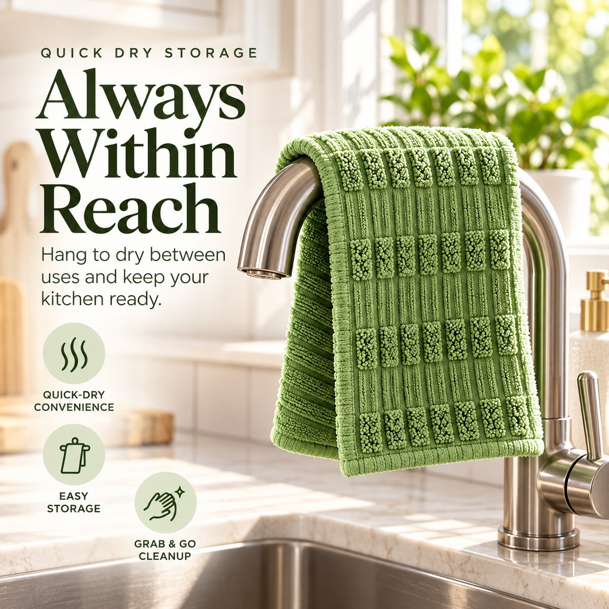 🧽✨ Reusable Kitchen Cleaning Towel Roll 💦 | Super Absorbent, Washable & Multi-Surface Cleaning Cloths 🏡💚