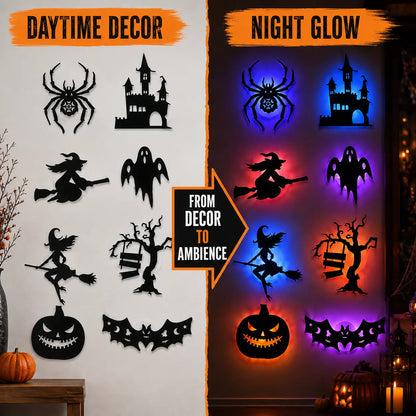 🎃Halloween LED Silhouette Wall Light Stickers