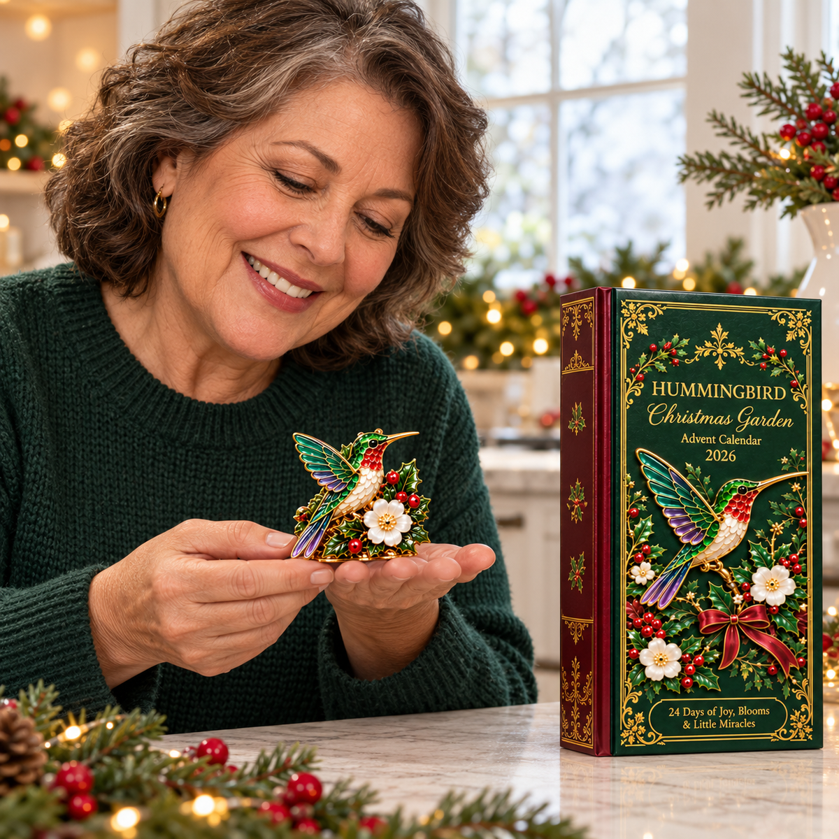 🌸🐦2026 Hummingbird Christmas Garden Advent Calendar – 24-Day Miniature Collectible Surprise Set