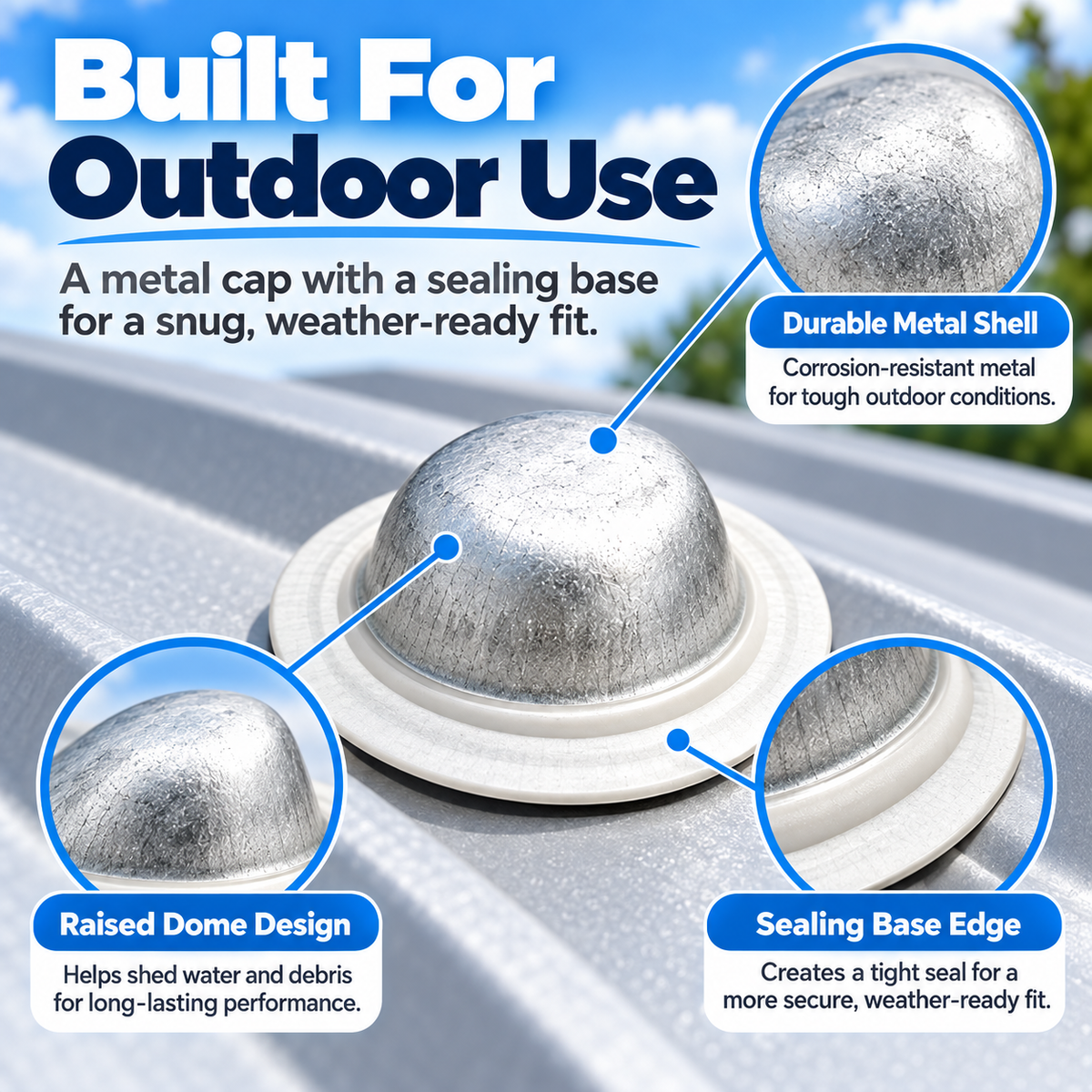 🏠🔩 Waterproof Metal Roof Screw Caps – Leakproof Roofing Fastener Covers 🌧️💧 | Rust Protection & Easy Installation 🛠️✨ | 20/30 PCS