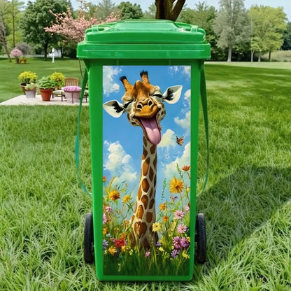 ✨Boring Trash Can? Fixed In Seconds! Creative Trash Can Sticker with Colourful Cartoon