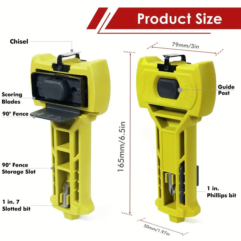 🔨 Door Latch Installation Kit – Precision Mortise Tool for Fast & Accurate Door Lock Installation