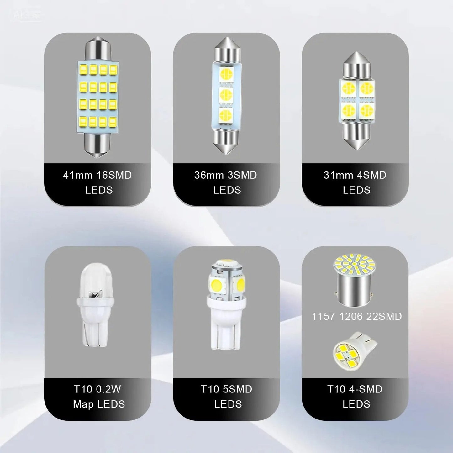 💡70 & 42 Pcs Interior Car Light Kit