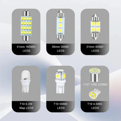 💡70 & 42 Pcs Interior Car Light Kit
