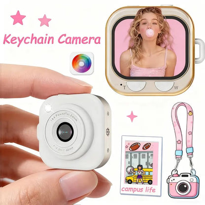 📷Mini Y2K Keychain Digital Camera – 64MP Retro Camera for Travel & Gifting