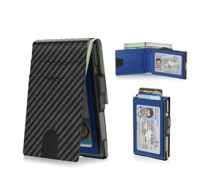 ⚡Hot Sales 49% OFF🔥Pop-Up Aluminum Wallet for Men – RFID Blocking, Slim Leather Front Pocket, Cash Slot & ID Window, Gift Box Included