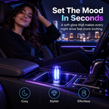💡Touch-Dimmable Car USB Ambient Night Light – 7 Color Options
