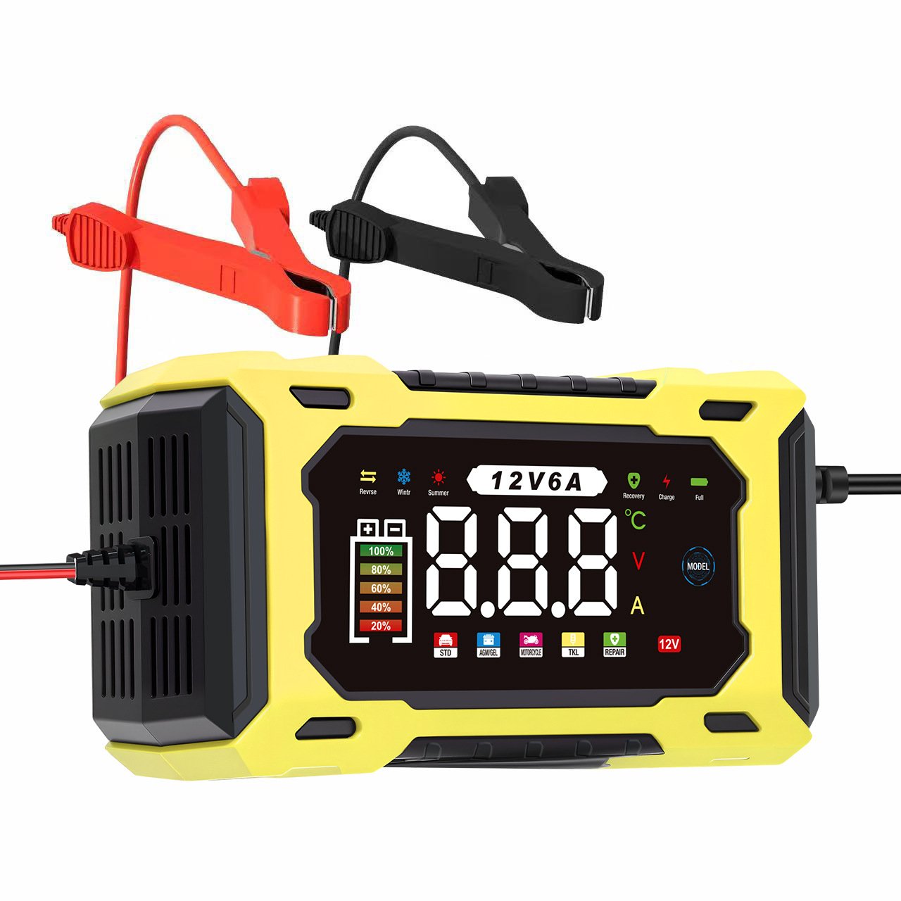 🚗12V/24V Smart Battery Charger, Maintainer & Trickle Charger🔋