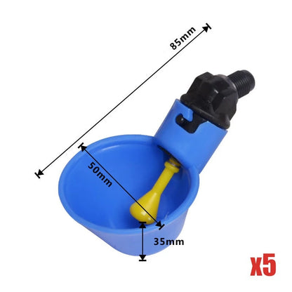 📍Gravity-Fed Automatic Chicken Waterer Cups