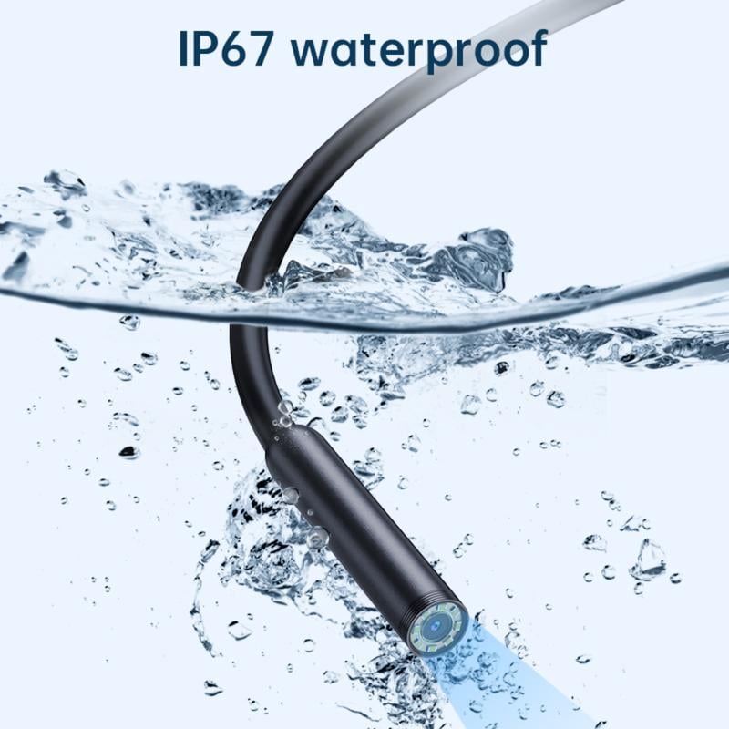 1920×1440 HD Smartphone Endoscope Camera with 16.4FT Semi-Rigid Cable