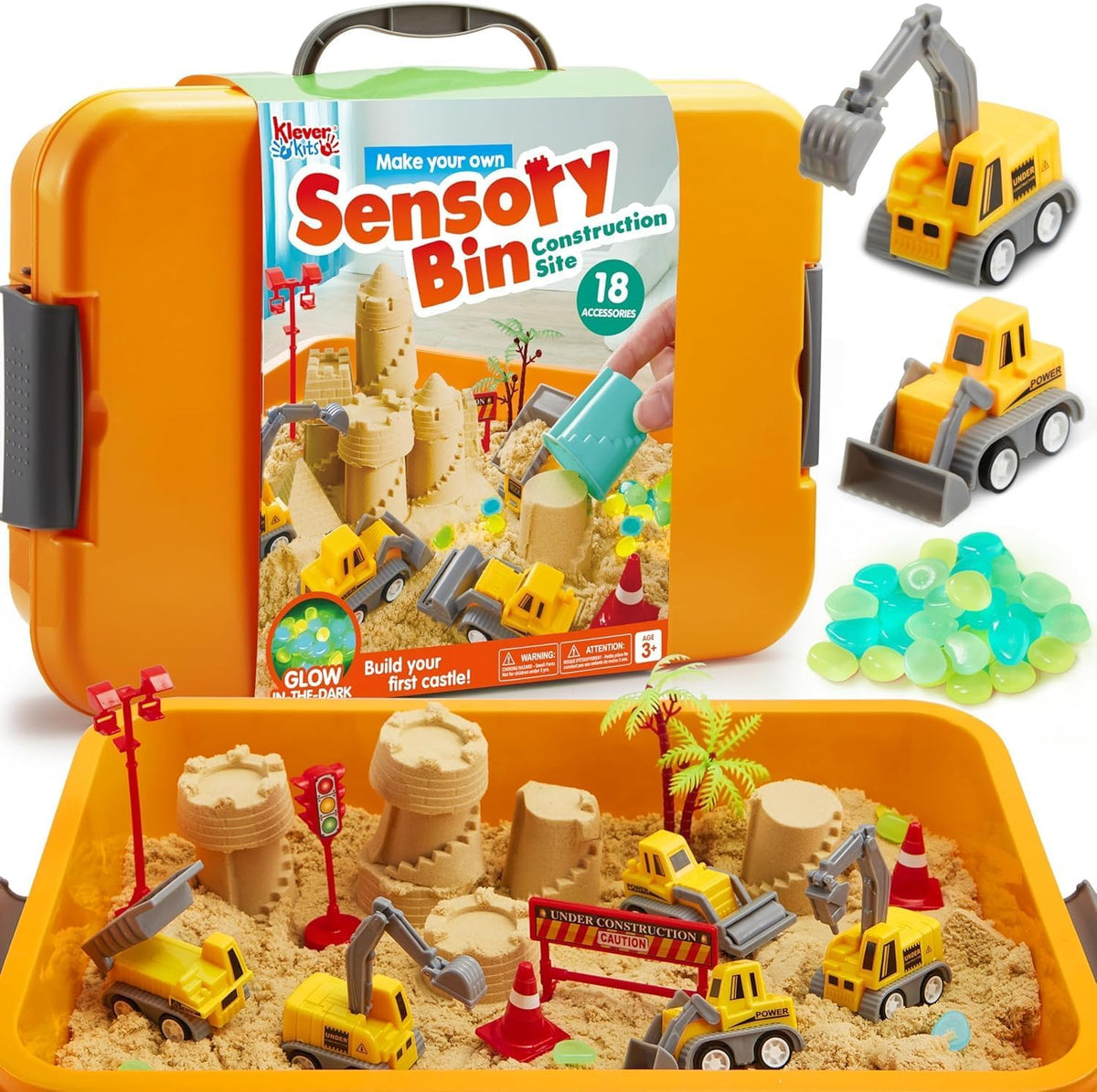 🔥HOT SALE🚜Sandbox with Lid Castle Building kit