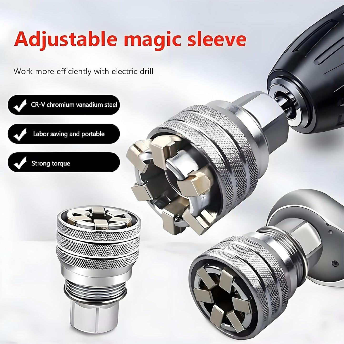 🔥Multi-Function Universal Socket Wrench Tool-Father's Day Gifts