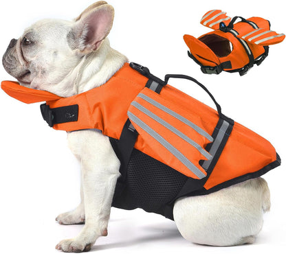 🔥Dog Life Jacket, High Buoyancy Wings Pet Life Vest with Extra Chin Float