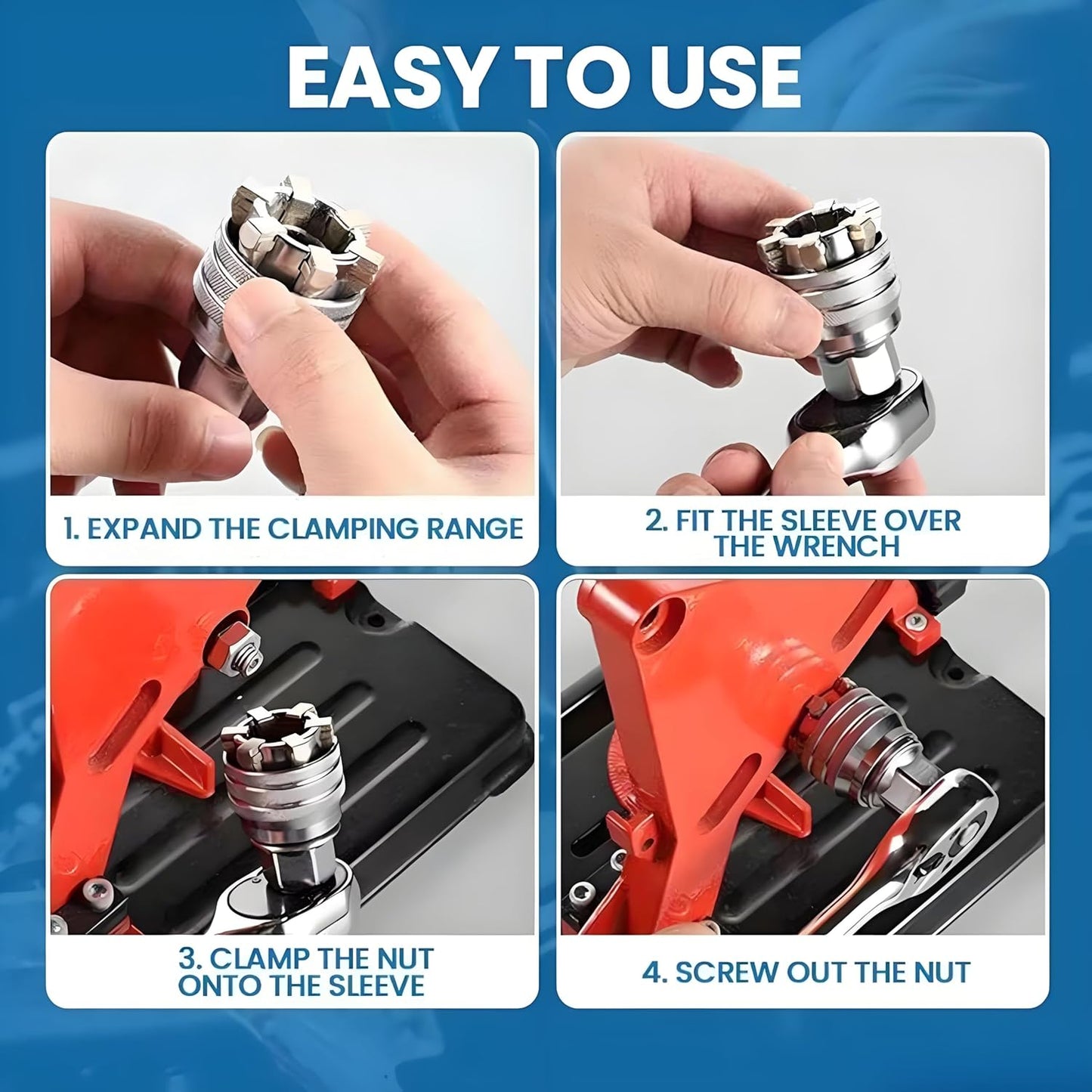 🔥Multi-Function Universal Socket Wrench Tool-Father's Day Gifts
