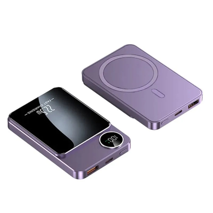 Purple magnetic power bank