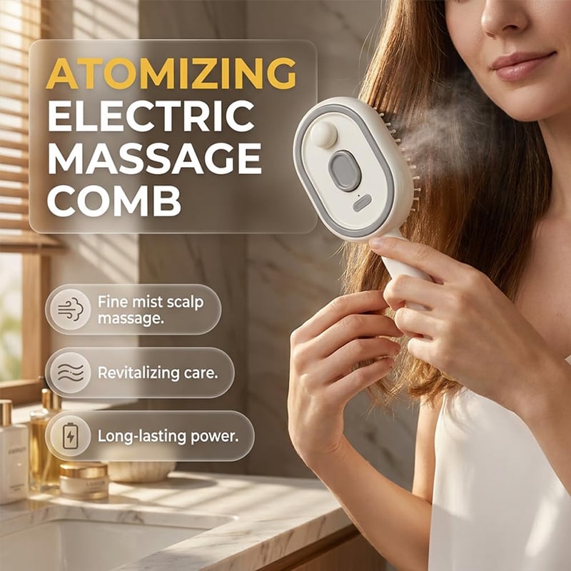 🔥LAST DAY 49% OFF - 2026 Electric Steaming Massage Hair Care Brush