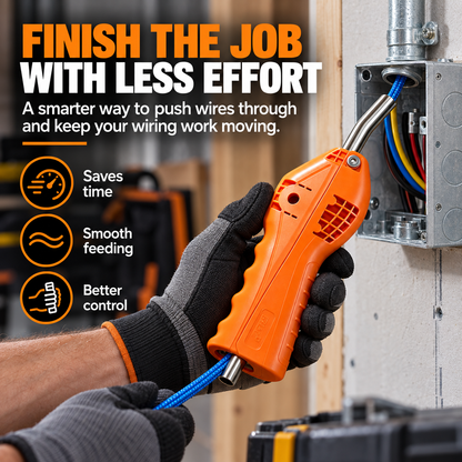 ⚡ Electrician Wire Pulling Assist Tool – Adjustable Tension Cable Feeder
